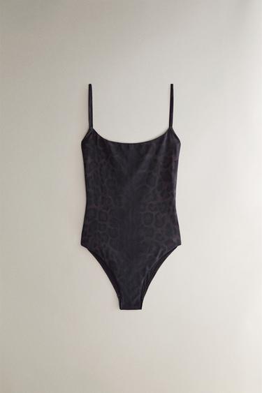 Zara Купальник с животным принтом