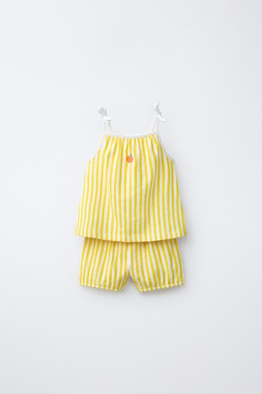Zara Комплекты из полосатой футболки и шорт купить с доставкой.
