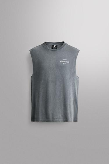 Zara Хлопковая майка для бега