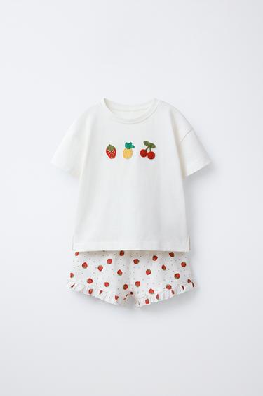 Zara 1,5–6 лет/ пижама с вязаными фруктами купить с доставкой.