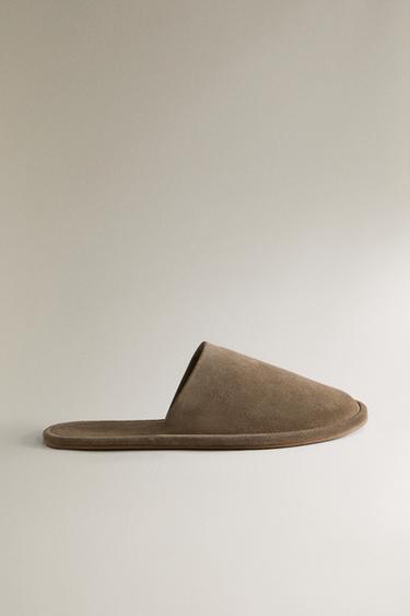 Zara Кожаные мюли купить с доставкой.