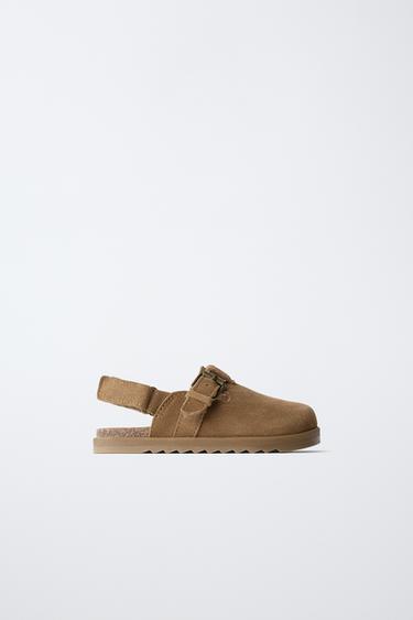Zara Кожаные сабо