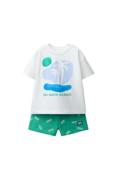 Zara Пижама с принтом пальм для детей 1,5-6 лет
