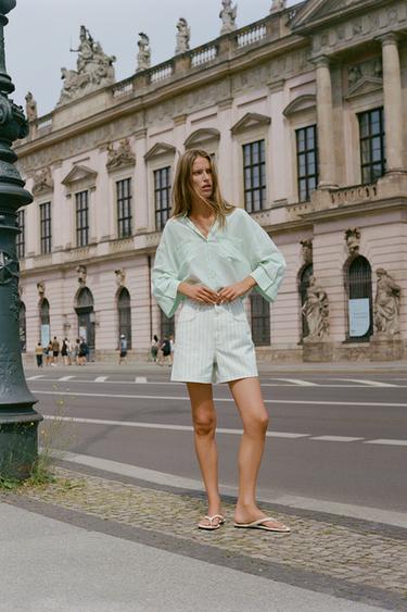 Zara Шорты Z1975 «мом фит» купить с доставкой.
