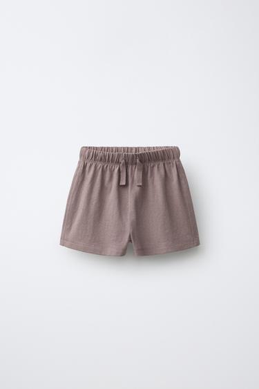 Zara Шорты-бермуды оверсайз с декоративной строчкой