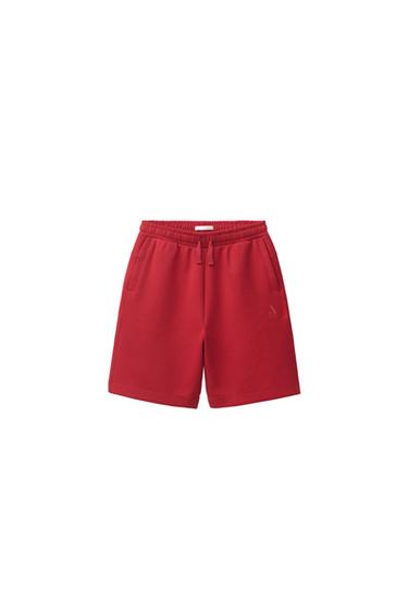 Zara Спортивные шорты интерлок купить с доставкой.