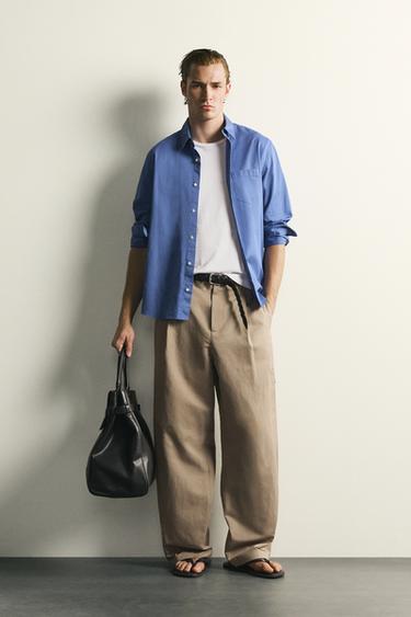 Zara Брюки со складками купить с доставкой.