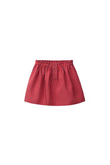 Zara Юбка в полоску из смеси модала купить с доставкой.