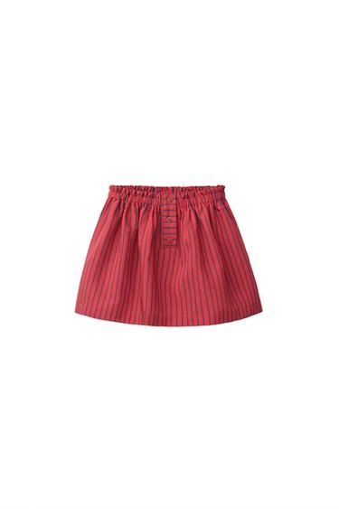 Zara Юбка в полоску из смеси модала