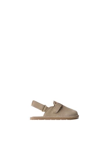 Zara Кожаные босоножки на плоской подошве BAREFOOT купить с доставкой.