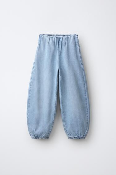 Zara Джинсы баллон с защипами