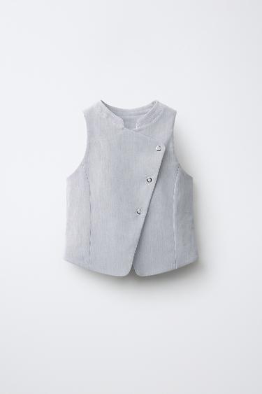 Zara Жилет с воротником-стойкой