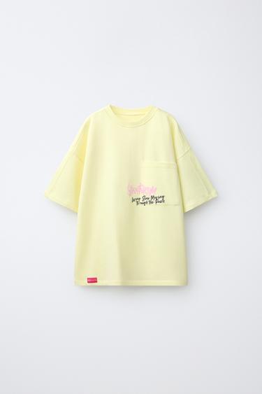 Zara Футболка с принтом граффити