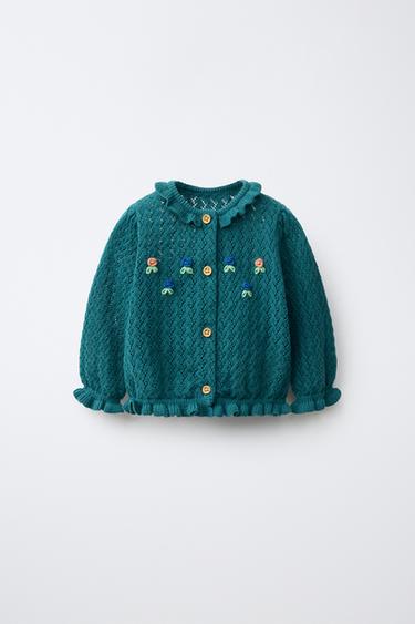Zara Кардиган с вышитыми цветами и ткани LIBERTY купить с доставкой.