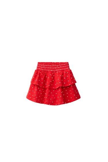 Zara Юбка с воланами и сердцами