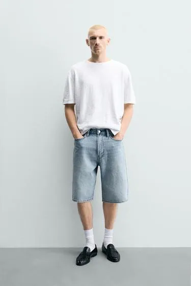 Джинсовые шорты Loose Fit- Заказать в России