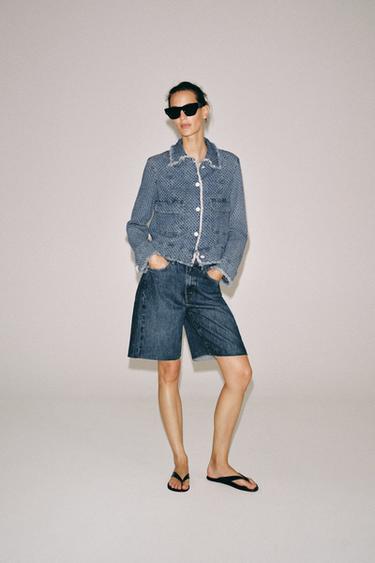 Zara Джинсовая куртка — коллекция ZARA «ZW» купить с доставкой.