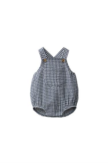 Zara Комбинезон в клетку виши