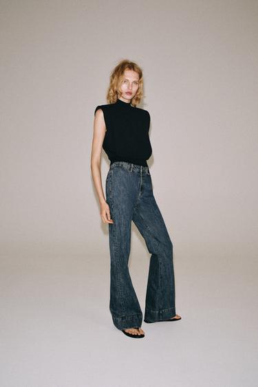 Zara Трикотажный топ с открытой спиной купить с доставкой.