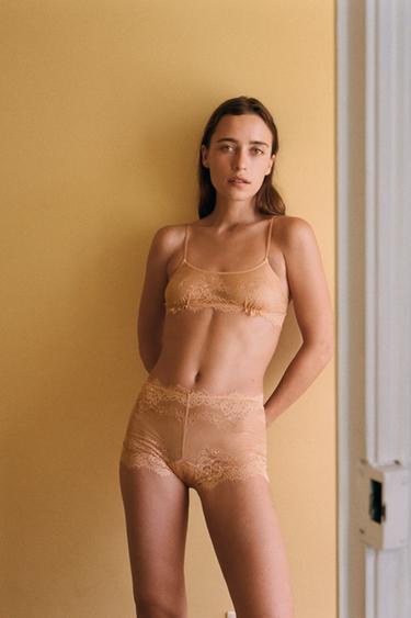 Zara Кружевной бралетт купить с доставкой.