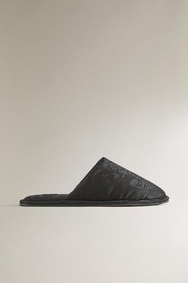 Zara Домашние мюли с жаккардовым узором купить с доставкой.