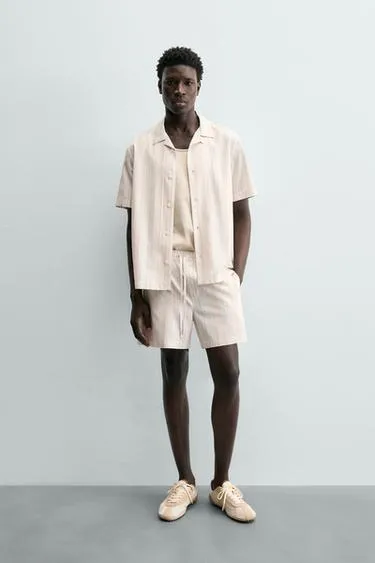 Шорты Relaxed Fit в полоску