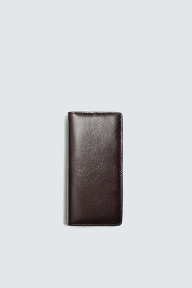 Zara Кожаный кошелек XL купить с доставкой.