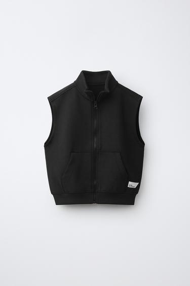 Zara Жилет из интерлока с этикеткой