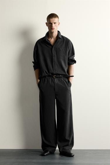 Рубашка Relaxed Fit из струящейся ткани- Заказать в России