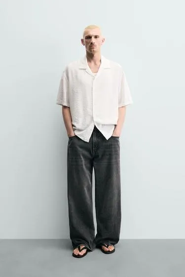 Рубашка Regular Fit из струящейся ткани- Заказать в России