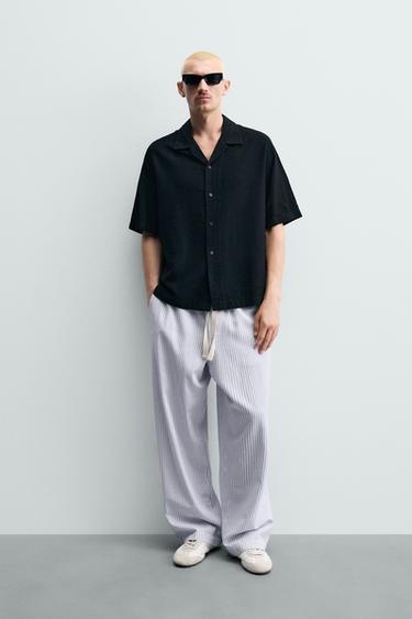 Рубашка Regular Fit из струящейся ткани- Заказать в России