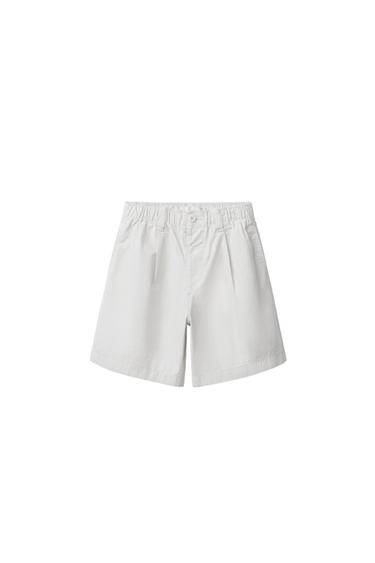 Zara Шорты-бермуды баллон с эластичным поясом купить с доставкой.