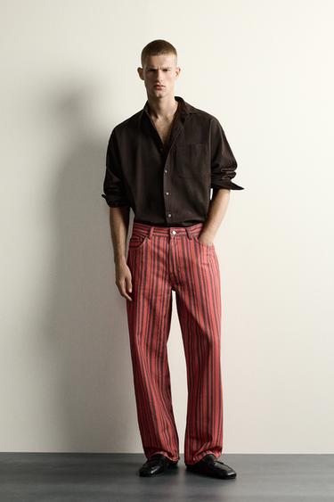 Брюки Straight Fit в полоску
