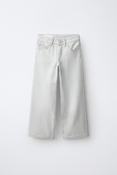 Джинсы Wide Leg со стразами