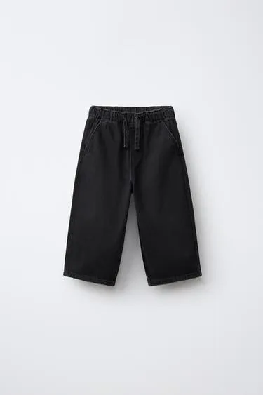 Брюки Baggy из саржи- Заказать в России