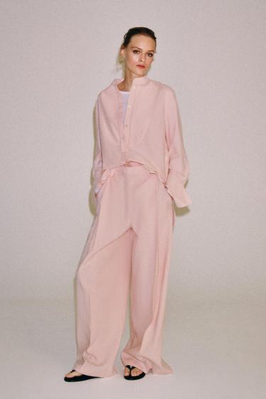 Zara Брюки с защипами — ZW COLLECTION