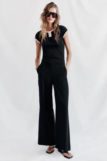 Zara Топ с окантовкой и пуговицами купить с доставкой.