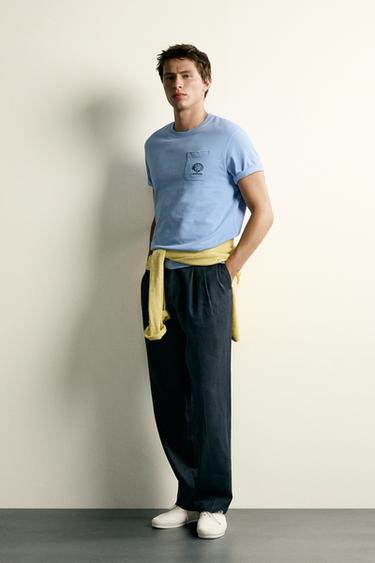 Комбинированная футболка Relaxed Fit