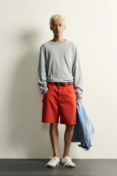 Хлопковые шорты Relaxed Fit- Заказать в России