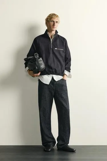 Джинсовое худи Relaxed Fit- Заказать в России
