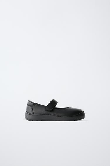 Zara Кожаные балетки-босоножки