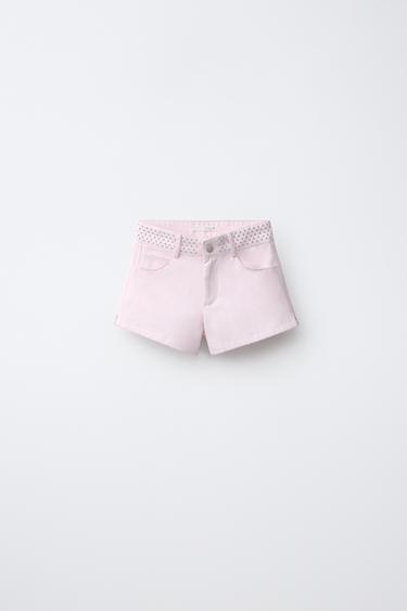 Zara Шорты с заклепками и звездами