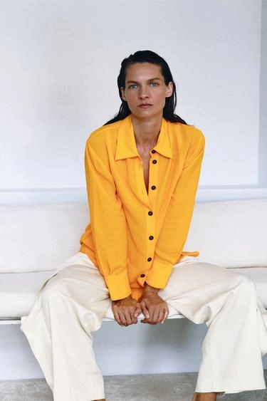 Струящаяся рубашка коллекция Zara «Zw»- Заказать в России