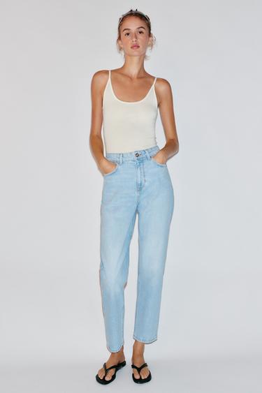 Zara Джинсы Z1975 «мом фит» с высокой посадкой купить с доставкой.