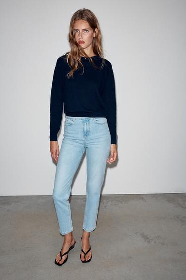 Zara Джинсы Z1975 «мом фит» с высокой посадкой