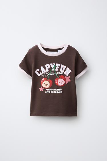 Футболка с принтом Capyfun © «вишня»- Заказать в России