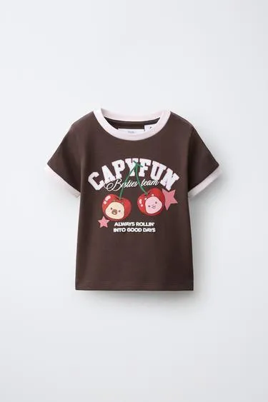 Футболка с принтом Capyfun © «вишня»- Заказать в России