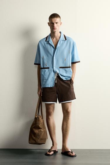 Рубашка Relaxed Fit с вышивкой