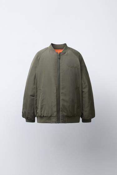 Zara Бомбер с контрастной подкладкой купить с доставкой.