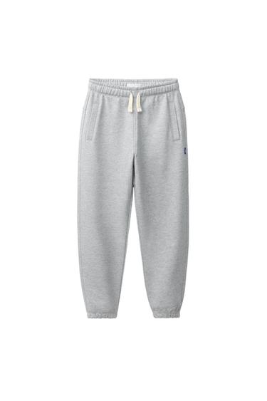 Zara Однотонные брюки-джоггеры с нашивкой